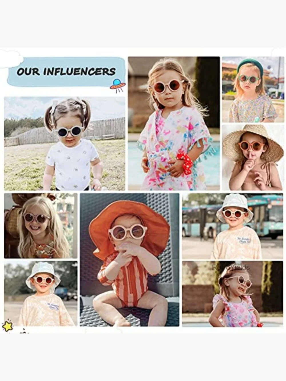 Kids Polarized UV400 Round Sunglasses with Microfiber Pouch